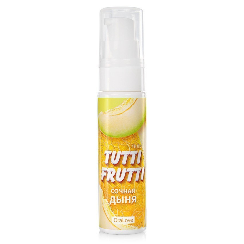 Гель "Tutti-Frutti" с ароматом и вкусом сочной дыни, 30ml  